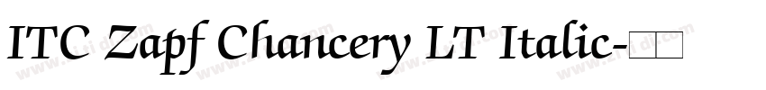 ITC Zapf Chancery LT Italic字体转换